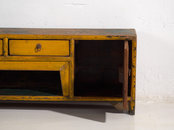 Meuble TV ancien jaune (c.1900) #18