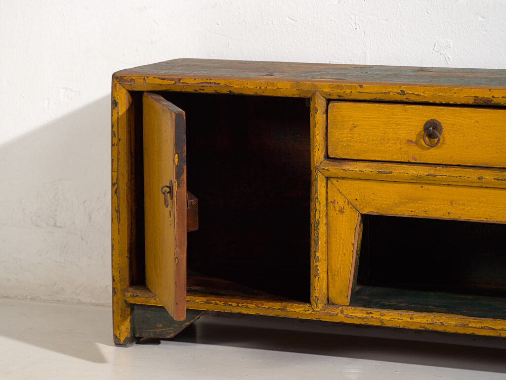 Antiguo mueble TV de color amarillo (c.1900) #18