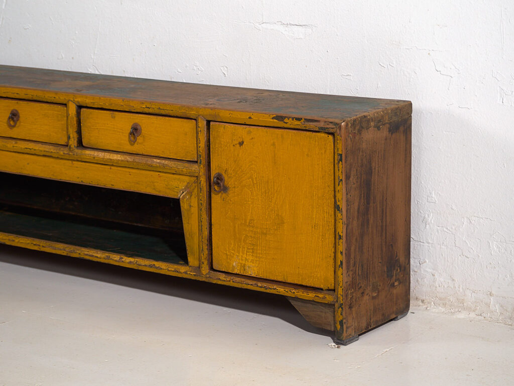 Antiguo mueble TV de color amarillo (c.1900) #18