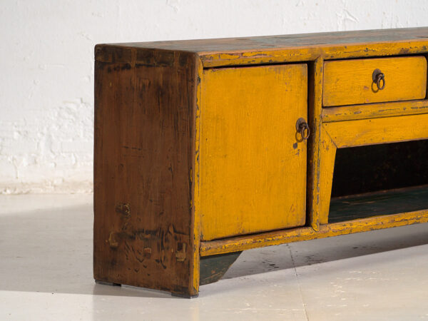 Meuble TV ancien jaune (c.1900) #18