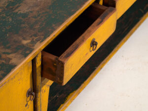 Antiguo mueble TV de color amarillo (c.1900) #18