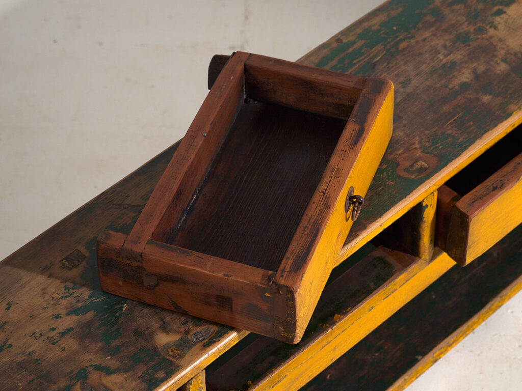 Antiguo mueble TV de color amarillo (c.1900) #18