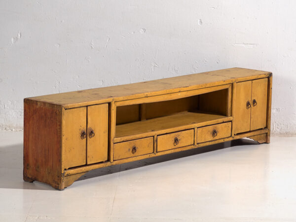 Antique yellow base cabinet (c.1900) #19