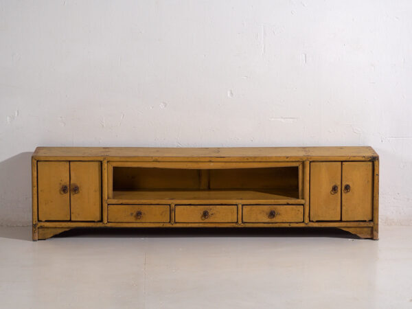 Antique yellow base cabinet (c.1900) #19