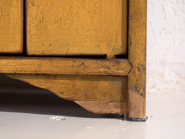 Antique yellow base cabinet (c.1900) #19
