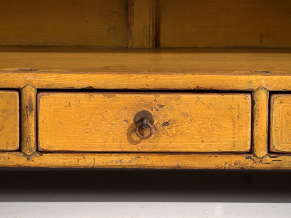 Antique yellow base cabinet (c.1900) #19