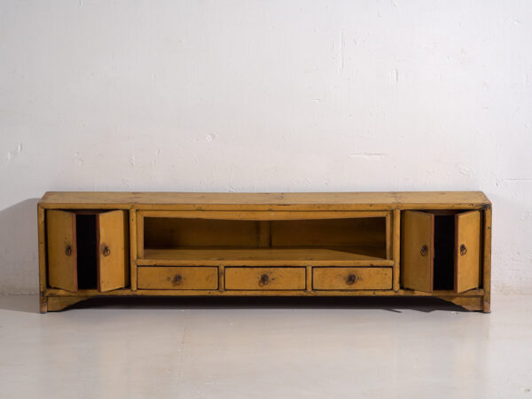 Antique yellow base cabinet (c.1900) #19