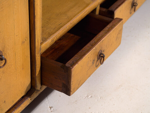Antique yellow base cabinet (c.1900) #19