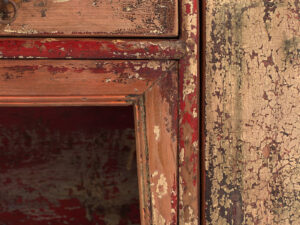 Antiguo mueble TV de estilo wabi sabi (c.1900) #34