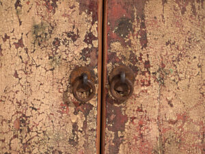 Antiguo mueble TV de estilo wabi sabi (c.1900) #34