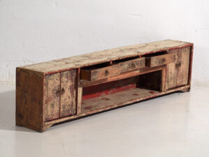 Antiguo mueble TV de estilo wabi sabi (c.1900) #34