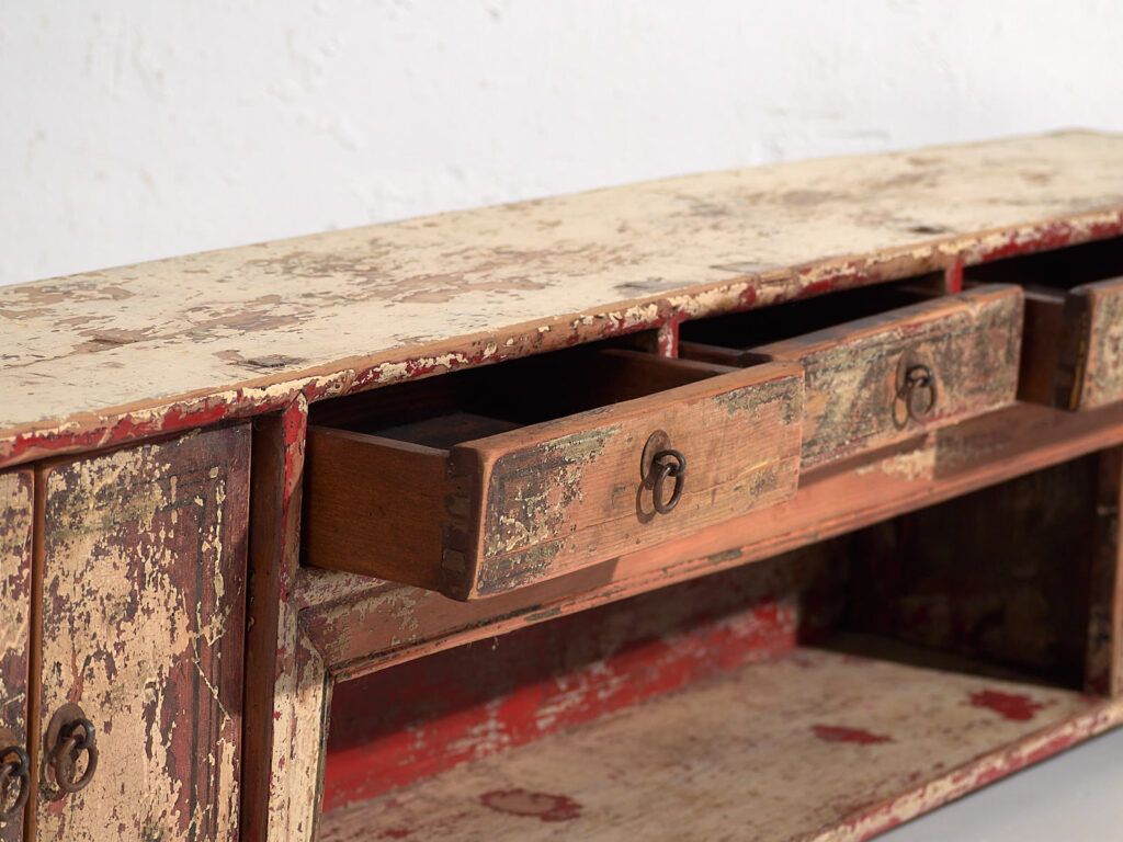 Antiguo mueble TV de estilo wabi sabi (c.1900) #34