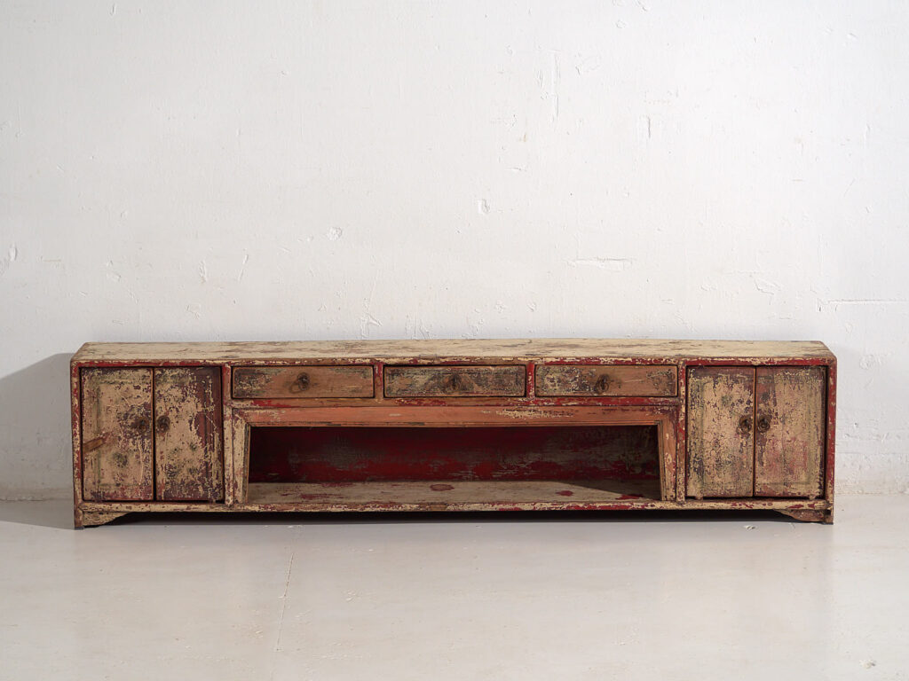 Antiguo mueble TV de estilo wabi sabi (c.1900) #34