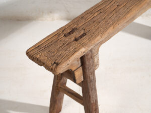 Banco chino antiguo de estilo primitivo (c.1870) #4