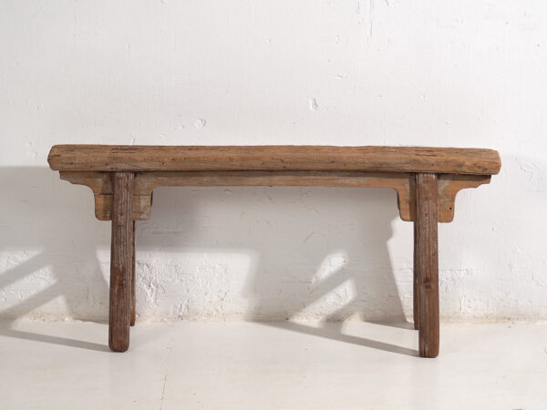 Banco chino antiguo de estilo primitivo (c.1870) #4