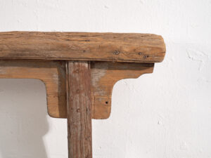 Banco chino antiguo de estilo primitivo (c.1870) #4