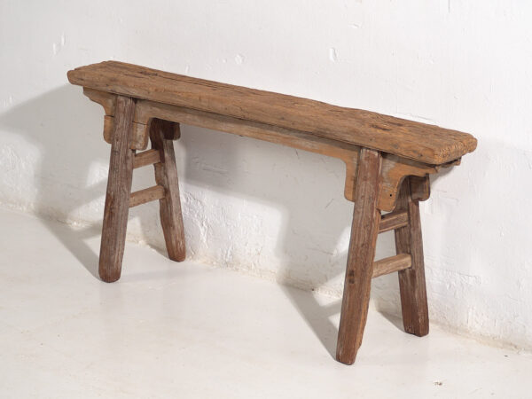Banco chino antiguo de estilo primitivo (c.1870) #4