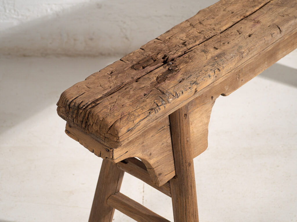 Banco para pie de cama antiguo (c.1870) #5