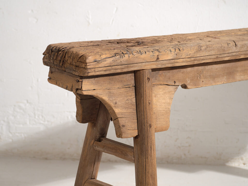 Banco para pie de cama antiguo (c.1870) #5