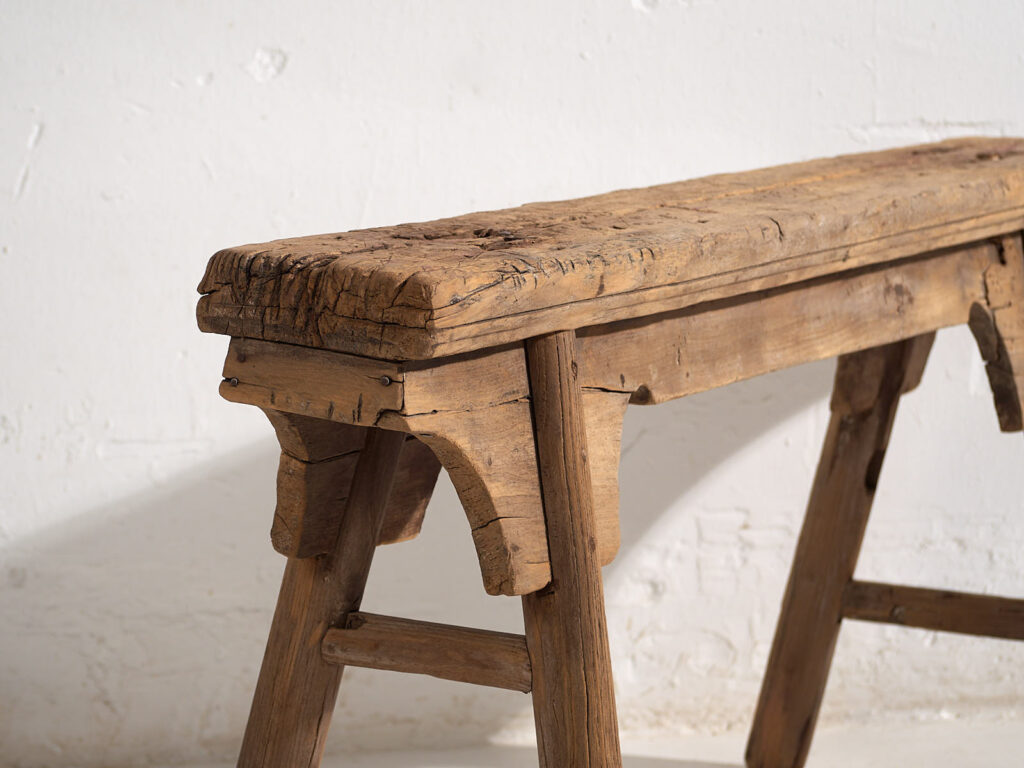 Banco para pie de cama antiguo (c.1870) #5