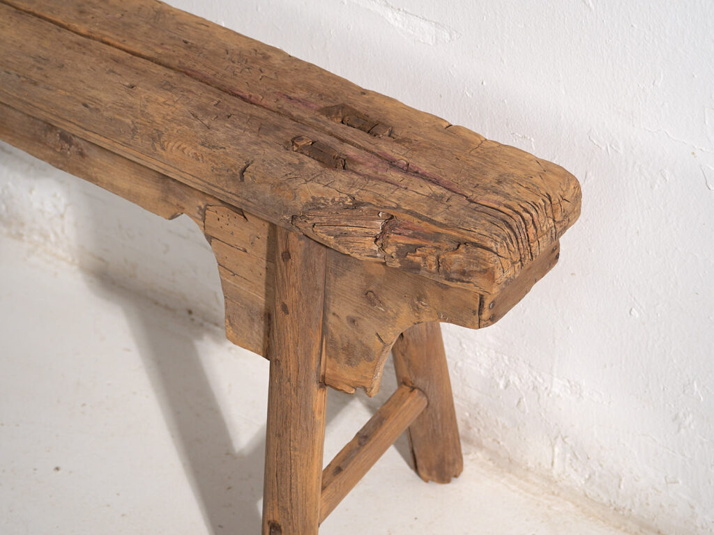 Banco para pie de cama antiguo (c.1870) #5