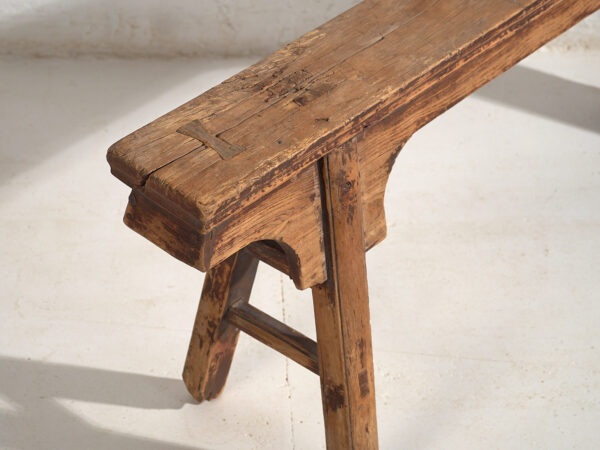 Banc ancien de style wabi sabi (c.1870) #9