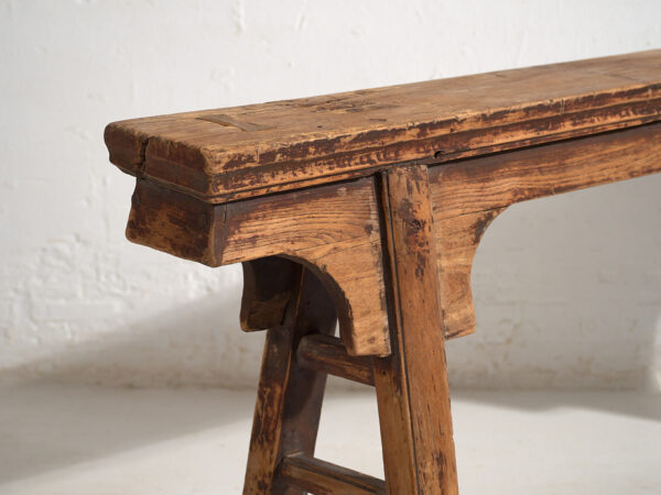 Banc ancien de style wabi sabi (c.1870) #9