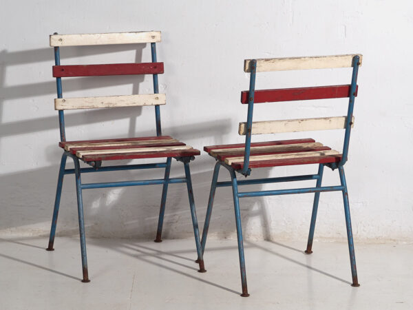 Antiguas sillas de jardín (c.1920). Conjunto de 2 piezas #1