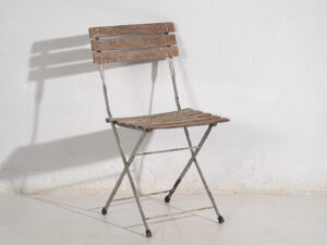 Sillas plegables antiguas de jardín (c.1920). Conjunto de 2 piezas #2