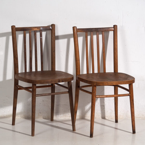 Sillas vintage TON de madera curvada (c.1960). Conjunto de 2 piezas #13