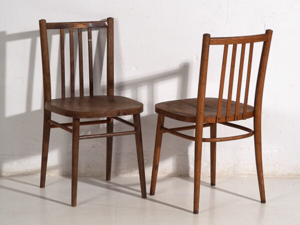 Sillas vintage TON de madera curvada (c.1960). Conjunto de 2 piezas #13