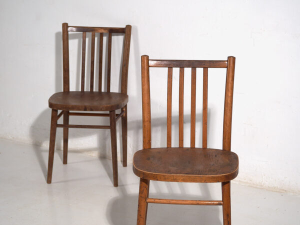 Sillas vintage TON de madera curvada (c.1960). Conjunto de 2 piezas #13