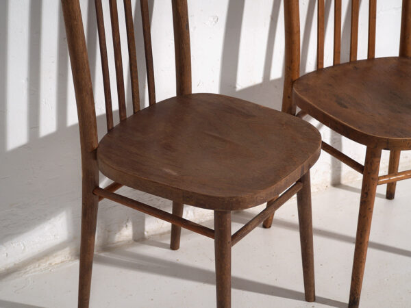 Sillas vintage TON de madera curvada (c.1960). Conjunto de 2 piezas #13
