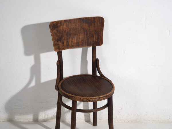 Antiguas sillas de comedor de madera curvada (c.1920). Conjunto de 4 piezas #6