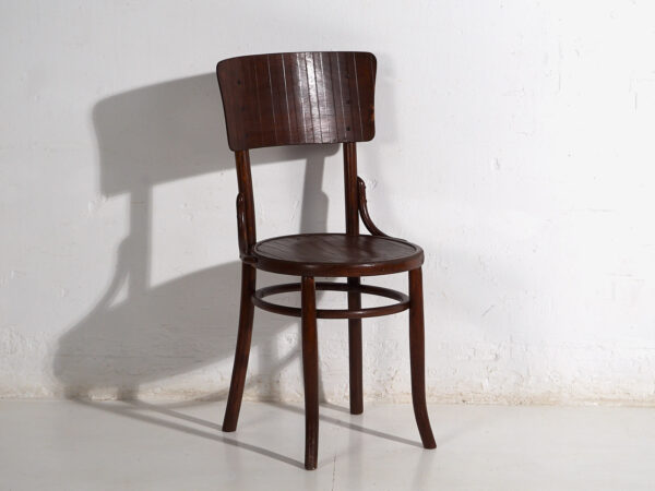 Antiguas sillas de comedor de madera curvada (c.1920). Conjunto de 4 piezas #6