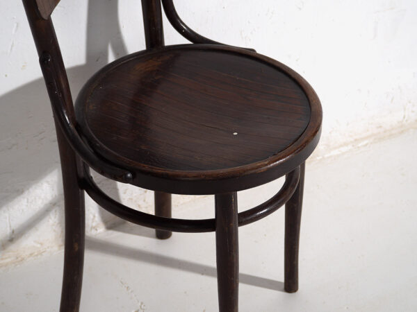 Antiguas sillas de comedor de madera curvada (c.1920). Conjunto de 4 piezas #6