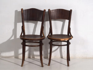 Sillas antiguas de madera curvada Thonet-Mundus (c.1920). Conjunto de 4 piezas #3