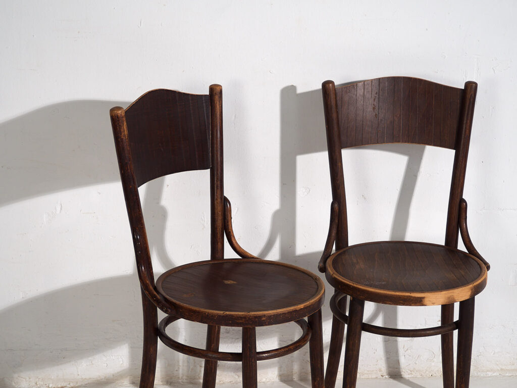 Sillas antiguas de madera curvada Thonet-Mundus (c.1920). Conjunto de 4 piezas #3