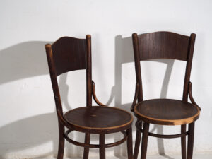 Sillas antiguas de madera curvada Thonet-Mundus (c.1920). Conjunto de 4 piezas #3