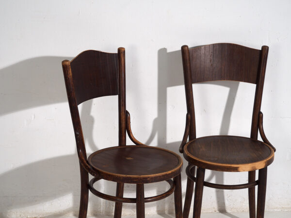 Chaises Thonet-Mundus en bois courbé (vers 1920). Ensemble de 4 pièces n°3