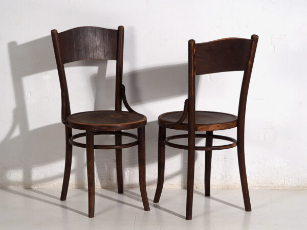 Chaises Thonet-Mundus en bois courbé (vers 1920). Ensemble de 4 pièces n°3