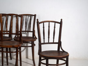 Sillas antiguas de estilo vienés (c.1920). Conjunto de 4 piezas #4