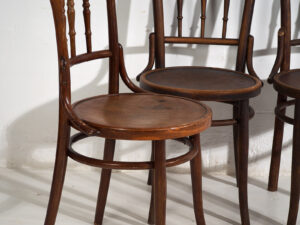 Sillas antiguas de estilo vienés (c.1920). Conjunto de 4 piezas #4