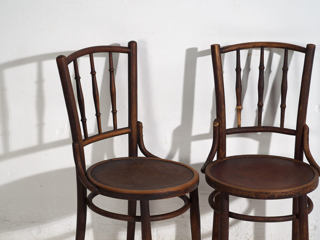 Sillas antiguas de estilo vienés (c.1920). Conjunto de 4 piezas #4