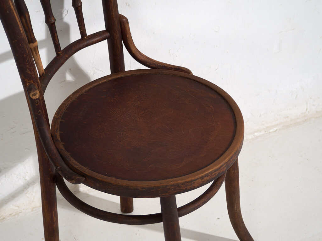 Sillas antiguas de estilo vienés (c.1920). Conjunto de 4 piezas #4