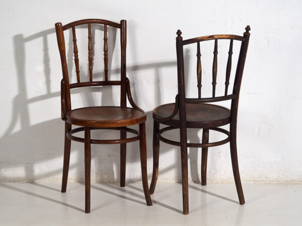 Sillas antiguas de estilo vienés (c.1920). Conjunto de 4 piezas #4