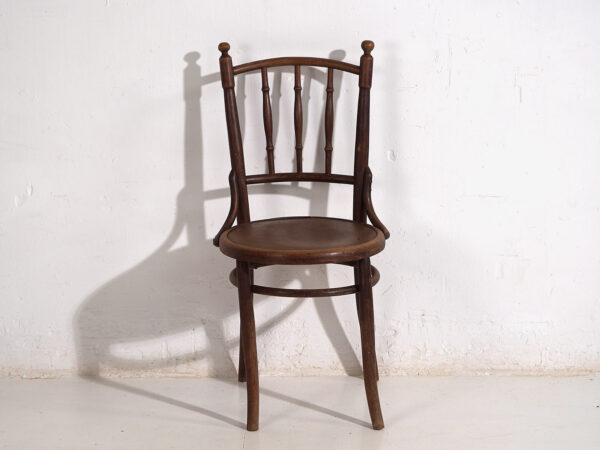 Sillas de comedor antiguas de madera curvada (c.1920). Conjunto de 6 piezas #2