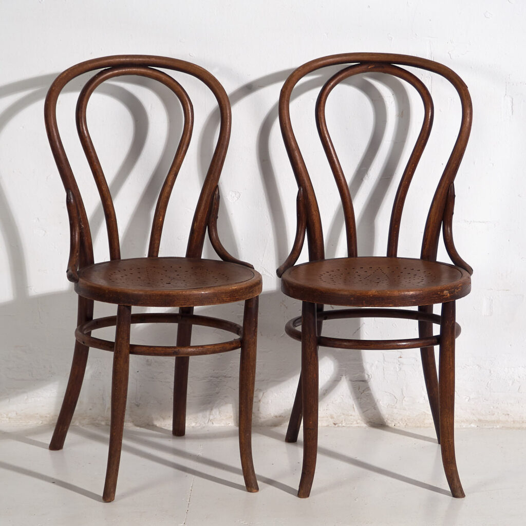 Pareja de sillas vienesas antiguas (c.1920). Conjunto de 2 piezas #2