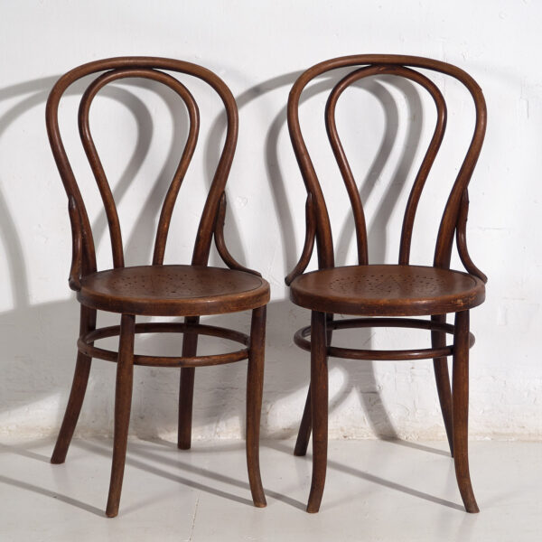 Pareja de sillas vienesas antiguas (c.1920). Conjunto de 2 piezas #2