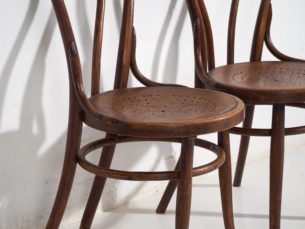 Pareja de sillas vienesas antiguas (c.1920). Conjunto de 2 piezas #2